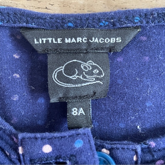 Little Marc Jacobs blue dot dress 8 - Picture 3 of 4